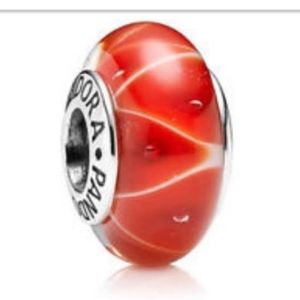 Red Murano Glass Pandora charm